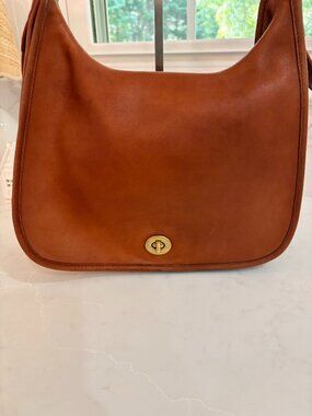 Coach Vintage Crescent Saddle Bag Handbag - British Tan